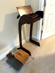 1B/ 4pcs - Valet Stand With Cufflinks, Shoe Shine Box, 2 Electric Shoe Polishers