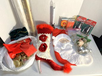 Box And Loose 5 Pieces - Christmas Stocking And Accessories