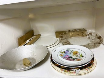 DR/ Shelf - Beautiful Serve-ware: Platters, Pie Servers: Mikasa Etc.
