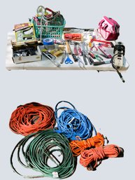 G/ Bin - Tool And Extension Cord Lot