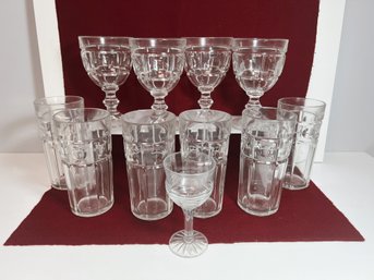 NT/ 11pcs Heavy Vintage Drinking Glasses