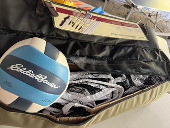 T/ Eddie Bauer Badminton/volleyball Set With Carry Storage Bag