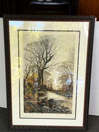 G/ Framed Artwork - Etched By Alexander Ansted 'Woodcock Shooting'