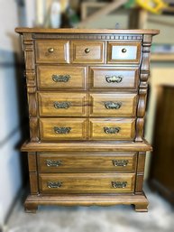 M/ Chest On Chest 6 Drawer Highboy Dresser By Sumter Cabinet Co.