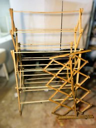 C/ 2pcs - Nice Deluxe Wood Clothes Drying Rack And Expandable Safety Gate