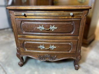M/ 2 Drawer End Table - Nightstand By Century