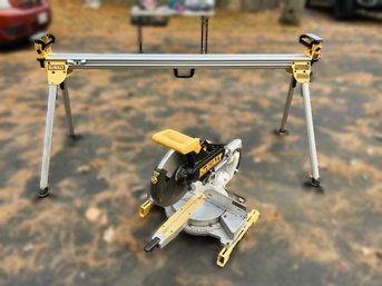 LG1/ 2pcs Dewalt 12' Sliding Compound Miter Saw And Dewalt Heavy Duty Miter Saw Stand