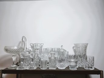 B/ Shelf - Gorgeous Large Pressed Glass Lot