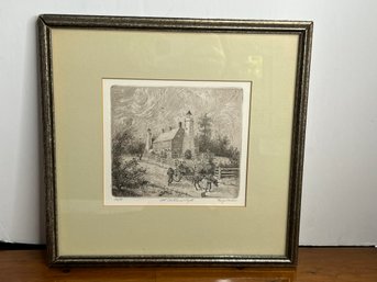 G/ Framed Signed Etching 'Old Chatham Lights' Farquharson #30/50