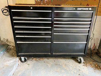 LG1/ Craftsman 14 Drawer Wheeled Tool Chest - Model #706.652990 W/ Ball Bearing Slider Drawers