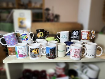 B/ Top Shelf 20plus - Mugs: Mom, Dad, Gramps, Seniors, Travel, 40th Birthday Etc