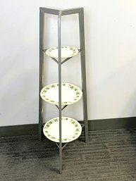 MM/ Contemporary Triangle Shaped 3 Tiered Serving Tower Stand - 38' Tall