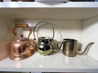 B/ 3pcs - Metal Tea Kettle And Watering Cans: FTD, Teleflora
