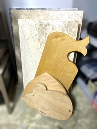 B/ 7pcs - Cutting Boards: Wood And Stone