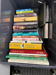 MM/ Bin Of Assorted Books - Lauren Hillenbrand, Brett Baier, John Meacham, Ernest Wood Etc