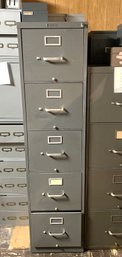 FB/Vntg Steel Lot #2 / Hon 5 Drawer File Cabinet W Key, Handee Tool In Drawer, 2 Boxes On Top