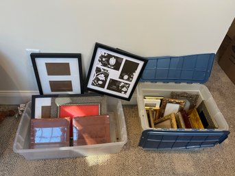 2BC/ 2 Bins Of Assorted Picture Frames And Unopened Photo Albums