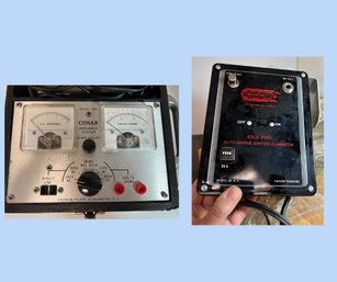 2 Vintage Pcs - Virotronics Solid State Marine Ignition Eliminator #35-K-C & Conar Appliance Tester #200