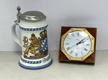 G/ 2pcs - Schrobenhausen Bavarian Stein And Imhof Swiss Desk Clock