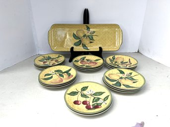 G/ 18pcs - Charming Victoria And Albert Museum Inspired Limoges Tidbit Set By Deshoulieres