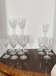 DR/ 16pcs - Waterford And Other Crystal - Wine And Water Glasses