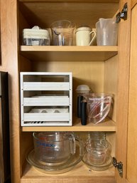 K/ Small - Large Measuring Cups, Baking Accessories, Spice, Spice Organizer Etc - Pyrex & Others