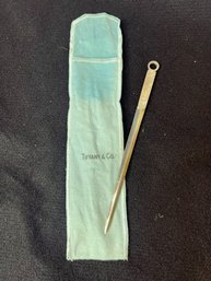 E/ Rare 1968 Tiffany & Co Sterling Letter Opener In Blue Bag