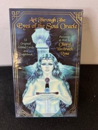 E/ Deck Of 52 Beautiful New 'Art Through The Eyes Of Soul' Oracle Cards W/ Original Box & Guide Book