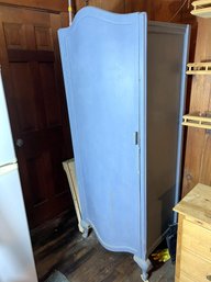 WD/ Antique-vintage Wood Farmhouse Style Blue Painted Cabinet/Cupboard