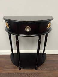 TE/ Black Painted Half Moon Accent Table #2