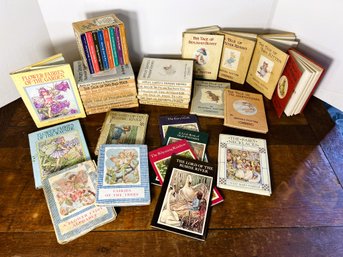 FR/ Box - British Childrens Series Books: Vintage Assorted Fairy Books And Beatrix Potter