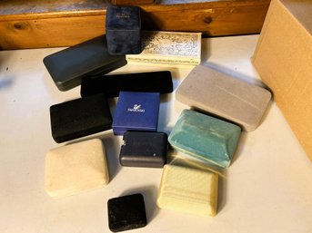 K/ Box - Empty Jewelry Boxes: Lord And Taylor, Bulova, Swarovski, Richelieu Etc
