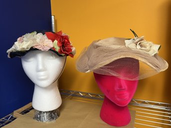 DW/ 2pcs - Very Cool Vintage Ladies Hats