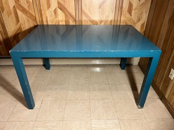 C/ Wooden Green Work Table - Sturdy And Well Built