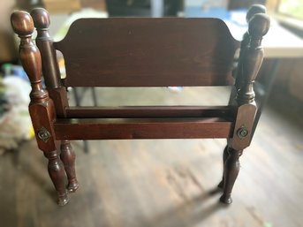 B/ 2pcs - Vintage/Antique Wooden Twin Bed Head And Footboard