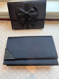 SR/ 2pcs - Ladies Black Fabric Evening Bags - Lord & Taylor, Vanessa