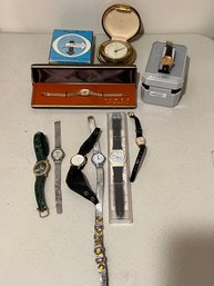 BR/ Watches - Coach, Pierre Nicol Santa Sleigh, Swatch, Seiko, Timex, Westclox Travel Ben Alarm Clock W Case