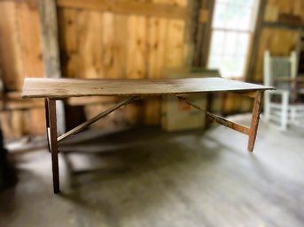 B/ Vintage Wood Work Bench/Table