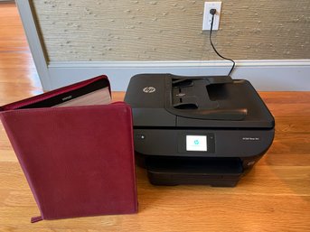 O/ 2pcs - HP Envy #7855 All In One Printer And Leather Portfolio Book