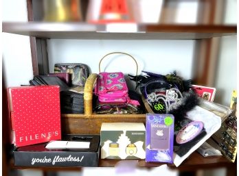 A/ 28 Pcs - Assorted Wallets, Perfume, Hair Accessories, Sunglasses & Cases Etc