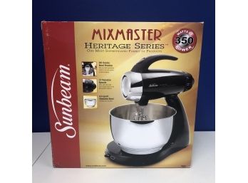 Brand New Sunbeam Mixmaster Heritage Series Mixer Black 2353