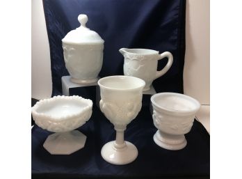 Antique Milk Glass Bundle #3