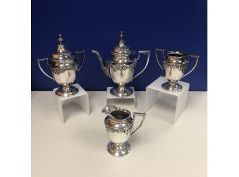 Silver Plate 4 Pc Tea Set By Sheffield