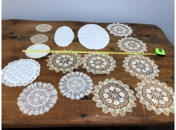 Vintage Table Linen Bundle - Runners, Doilies And Tea Towels