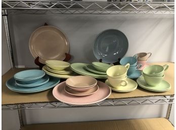 MidCentury Monterey Of California Pretty Pastel Dinnerware