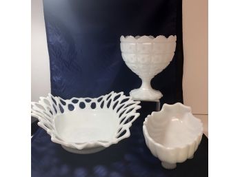 Antique Milk Glass Bundle #2 - Napco & Westmoreland