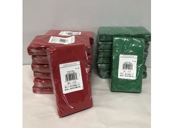 Bundle Of Brand New Red & Green Paper Napkins