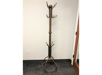 Pretty Brass Coat Tree Rack