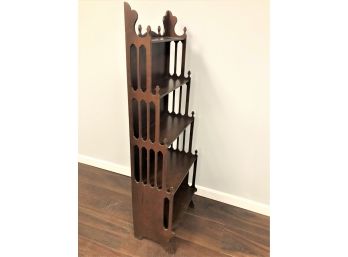 Gorgeous Wood 5 Tier Etagere Bookcase Shelves