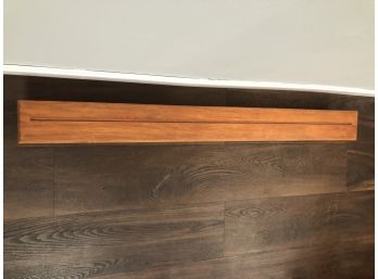 Pretty Pottery Barn Long Wood Display Wall Shelf